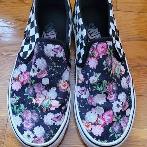 Butterfly floral vans sz 8.5